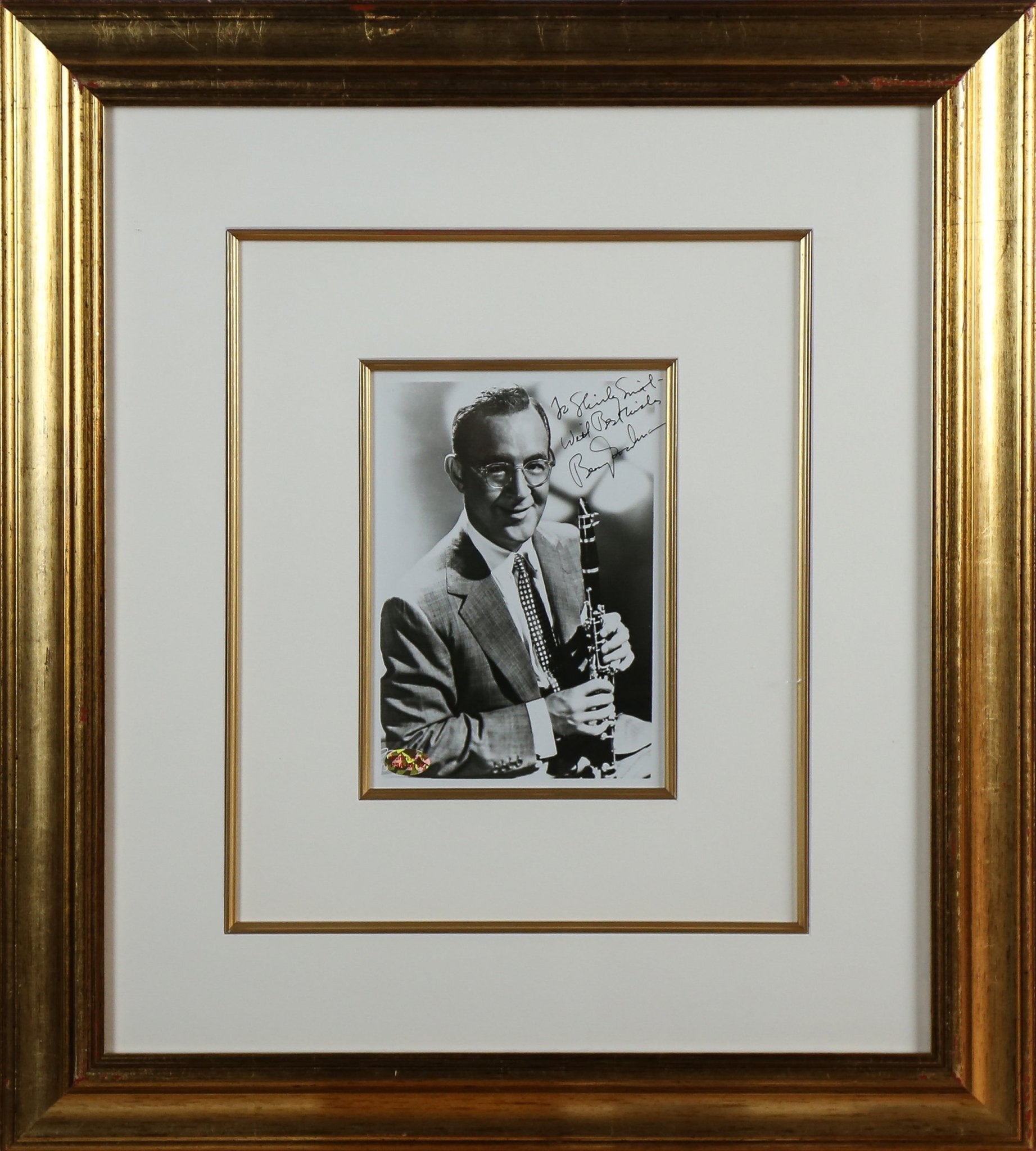 Benny Goodman Signed 6x8 Photograph Framed Display - Memorabilia Framers Shop